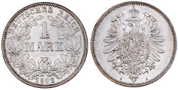 1882 G. Vorzüglich/Stempelglanz, Min. Kratzer, Selten In Dieser Erhaltung. Jaeger 9. - 2, 3 & 5 Mark Zilver