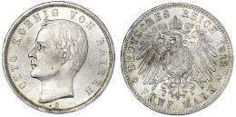 5 Mark 1913 D. Prägefrisch/fast Stempelglanz. Jaeger 46. - 2, 3 & 5 Mark Zilver