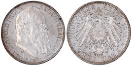 2 Mark 1911 D. Zum 90 Jähr. Geb. Vorzüglich/Stempelglanz Aus Polierte Platte. Jaeger 48,49. - 2, 3 & 5 Mark Silber
