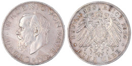 5 Mark 1914 D. Vorzüglich, Winz. Randfehler. Jaeger 53. - 2, 3 & 5 Mark Argent