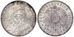 5 Mark 1901. 200 Jahrfeier. Fast Stempelglanz. Jaeger 106. - 2, 3 & 5 Mark Argent