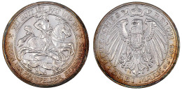 3 Mark 1915 A. Mansfeld. Stempelglanz, Feine Tönung. Jaeger 115. - 2, 3 & 5 Mark Argent