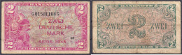2 Deutsche Mark, Austauschnote 1948. Serie G/G. III- / IV+, äußerst Selten. Rosenberg 234b. Grabowski. WBZ-3b. Pick 3a. - Other & Unclassified