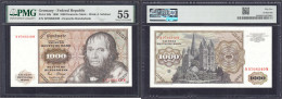 1000 Deutsche Mark 2.1.1980. Serie W/M. PMG Grading 55 About Uncirculated. Rosenberg 291a. Grabowski. BRD-35a. Pick 36b. - Andere & Zonder Classificatie