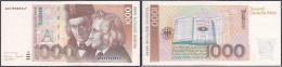 1000 Deutsche Mark 1.10.1993 Serie AK/A. II. Rosenberg 308a. Grabowski. BRD-52a. - Other & Unclassified