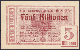 Stadtgemeinde, 5 Bio. Mark 15.11.1923. Wz. Typ II. I- Dießner. 002.6. - [11] Emissioni Locali