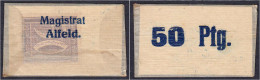 Magistrat, 50 Pfg. O.D. Hülle Mit Leinenpressung, Vs. „Magistrat“, Rs. Kopfstehend „ 50 Pfg.“. I-II. Tieste 0030.10.33 A - [11] Local Banknote Issues