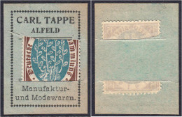 Carl Tappe, Manufaktur- Und Modewaren, 15 Pfg. O.D. I-II. Tieste 0030.15.01. - Lokale Ausgaben