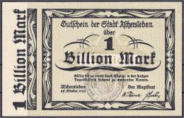 Stadt, 1 Bio. Mark 29.10.1923. I. Dießner. 029.2. - [11] Local Banknote Issues