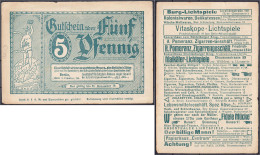 Gesellschaft Für Gutscheinreklame, 5 Pfg. 1.12.1919. Ohne Wz. III. Tieste 0460.090.05. - [11] Emisiones Locales