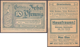 Gesellschaft Für Gutscheinreklame, 10 Pfg. 1.6.1920. Ohne Wz. II+ Tieste 0460.090.31. - [11] Emissioni Locali