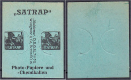 Satrap, Photo-Papiere Und - Chemikalien, Ohne Wert (Briefmarke) O.D. Karton Mit Briefmarkeneinschub. II. Tieste 0460.210 - [11] Emissions Locales