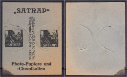 Satrap, Photo-Papiere Und - Chemikalien, Ohne Wert (Briefmarke) O.D. Karton Mit Briefmarkeneinschub. III. Tieste 0460.21 - [11] Emissioni Locali