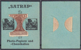 Satrap, Photo-Papiere Und - Chemikalien, 5 Pfg. O.D. Karton Mit Briefmarkeneinschub. I-II. Tieste 0460.210.01. - [11] Emissions Locales