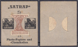 Satrap, Photo-Papiere Und - Chemikalien, 5 Pfg. O.D. Karton Mit Briefmarkeneinschub. II. Tieste 0460.210.01. - [11] Emissions Locales