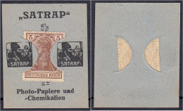 Satrap, Photo-Papiere Und - Chemikalien, 5 Pfg. O.D. Karton Mit Briefmarkeneinschub. I-II. Tieste 0460.210.01. - [11] Emissions Locales