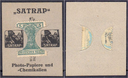 Satrap, Photo-Papiere Und - Chemikalien, 5 Pfg. O.D. Karton Mit Briefmarkeneinschub. I- Tieste 0460.210.01. - [11] Emissions Locales