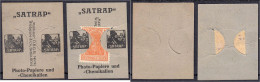 Satrap, Photo-Papiere Und - Chemikalien, Ohne Wert (Briefmarke) Und 10 Pfg. O.D. Karton Mit Briefmarkeneinschub. II-III. - [11] Emissioni Locali