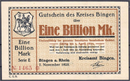 Kreisamt, 1 Bio. Mark 7.11.1923. Wz. Achteckfluß. I- Dießner. 065. 6. - [11] Emissions Locales