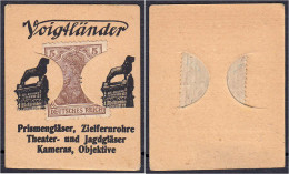 Voigtländer, 5 Pfg. O.D. Karton Mit In Schlitze Gesteckter Briefmarke. I-II. Tieste 0870.15.01. - [11] Emissioni Locali