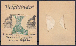 Voigtländer, 5 Pfg. O.D. Karton Mit In Schlitze Gesteckter Briefmarke. I-II. Tieste 0870.15.01. - [11] Emissions Locales