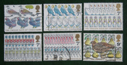 Natale Weihnachten Xmas Noel Kerst Bird (Mi 750-755 1977 Used Gebruikt Oblitere ENGLAND GRANDE-BRETAGNE GB GREAT BRITAIN - Gebraucht