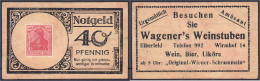 Wagner's Weinstuben, 40 Pfg. O.D. III. Tieste 1645.35.03. - [11] Emissions Locales
