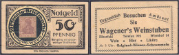 Wagner's Weinstuben, 50 Pfg. O.D. III. Tieste 1645.35.04. - [11] Emissions Locales