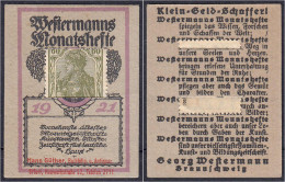 Günther, Buchhandlung Und Antiquariat, 60 Pfg. O.D. Karton Mit In Schlitze Gesteckter Briefmarke. II. Tieste 1755.030.01 - [11] Emissions Locales