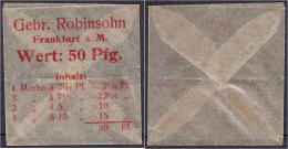 Gebrüder Robinson, 50 Pfg. O.D. Bedruckte Pergamintüte Ohne Briefmarken. III. Tieste 1930.10.01. - [11] Emissions Locales