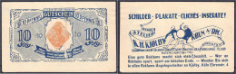 K.H. Kjölby, Reklame-Atelier, Schilder, Plakate ..., 10 Pfg. 1920. II. Tieste 3565.060.01.2. - [11] Emissions Locales