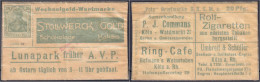 Stollwerck Gold, Schokolade, Kakao, 20 Pfg. 1921. Port-Briefmarke In Pergaminhülle. II- Tieste 3565.110.02. - [11] Emissions Locales