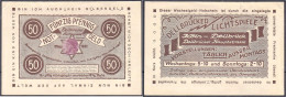 Dellbrücker Lichtspiele, 50 Pfg. 1921. II. Tieste 3570.05.15. - [11] Emissions Locales
