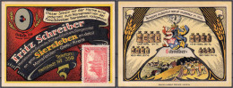 Fritz Schreiber, Handelsmühle O.D. 1 Mark Briefmarke. I- Lindman 1197.2. Grab./Mehl 1227.1a. - [11] Emissions Locales
