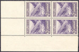 1.75 Fr. Landschaften 1932, Postfrischer Eckrand-Viererblock. Mi. 600,-€. Michel 42 (4x). - Altri & Non Classificati