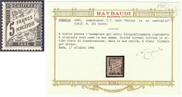 5 Fr. Neue Ziffernzeichnung 1881/84 Sauber In Ungebrauchter Erhaltung Mit Falz. Fotobefund Raybaudi. Mi. 3.200,-€. Miche - Altri & Non Classificati