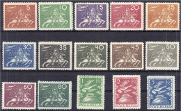 5 Ö - 5 Kr. Weltpostverein (UPU) 1924, Kompletter Satz In Postfrischer Erhaltung. Mi. 1.500,-€. Michel 159-173. - Other & Unclassified