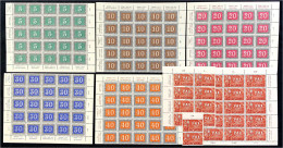 5 C. - 50 C. PAX 1945, Postfrische Einheiten In Luxuserhaltung, Ab 5 C. Bis 40 C. Je Als 25er Einheit, Die 50 C. Als 15e - Autres & Non Classés