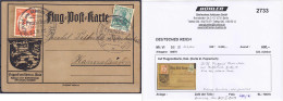 20 Pf. Flugpost (E.E.L.P) 1912, Sauber Auf Postkarte, Kl. Papierloch Auf Karte, Sonst Tadellos. Mi. 2.200,-€. Michel VI. - Other & Unclassified