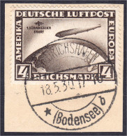 4 M. Südamerika 1930 Sauber Gestempelt Auf Briefstück Mit Wasserzeichen ,,X". Mi. 400,-€. Michel 439 X. - Autres & Non Classés