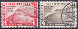 1 M. + 4 M: Polarfahrt 1931, Zwei Sauber Gestempelte Werte. Mi. 1.040,-€. Michel 456+458. - Autres & Non Classés