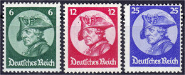 6 Pf. - 25 Pf. Fridericus 1933, Kompletter Satz In Postfrischer Erhaltung. Mi. 320,-€. Michel 479-481. - Autres & Non Classés