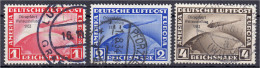 1 M. - 4 M. Chicagofahrt 1933, Kompletter Satz In Guter Gestempelter Erhaltung. Mi. 1.000,-€. Michel 496-498. - Autres & Non Classés