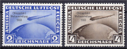 2 M. + 4 M. Chicagofahrt 1933, Zwei Werte In Sauberer Postfrischer Erhaltung, Unsigniert. Mi. 700,-€. Michel 497-498. - Autres & Non Classés