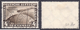 4 M. Chicagofahrt 1933, Gestempelt, Tiefst Geprüft Schlegel BPP. Mi. 250,-€. Michel 498. - Autres & Non Classés