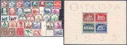 Jahrgang 1935, Komplett In Postfrischer Erhaltung Inkl. OSTROPA-Block. Mi. 2.000,-€. Michel 565-602. - Autres & Non Classés