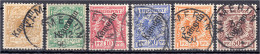 3 Pf. - 50 Pf. Freimarken 1897/1899, Kompletter Satz In Gestempelter Erhaltung, Nr. 1 Geprüft Zenker BPP, Nr. 4 Und Nr.  - Cameroun