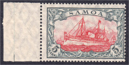 5 M. Kaiseryacht 1919, Postfrisch In Einwandfreier Erhaltung, Mit Wasserzeichen 1, Unsigniert, Zähnung 26:17. Mi. 200,-€ - Samoa