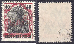 40 Pf. Kleiner Innendienst 1920, Sauber Gestempelt, Farbe ,,a" (dunkelkarminrot), Geprüft Kniep BPP/Infla. Mi. 250,-€. M - Autres & Non Classés