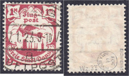 1 M. Flugpostmarke (III) 1923, Sauber Gestempelt, Wasserzeichen 3 Y, Geprüft Erdwien BPP/Infla. Mi. 200,-€. Michel 114. - Sonstige & Ohne Zuordnung